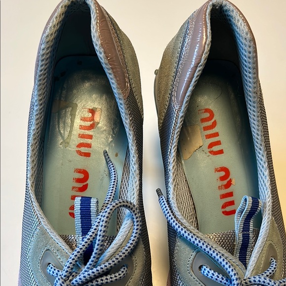 Miu Miu Unique Designer Heeled Sneakers - Picture 12 of 12